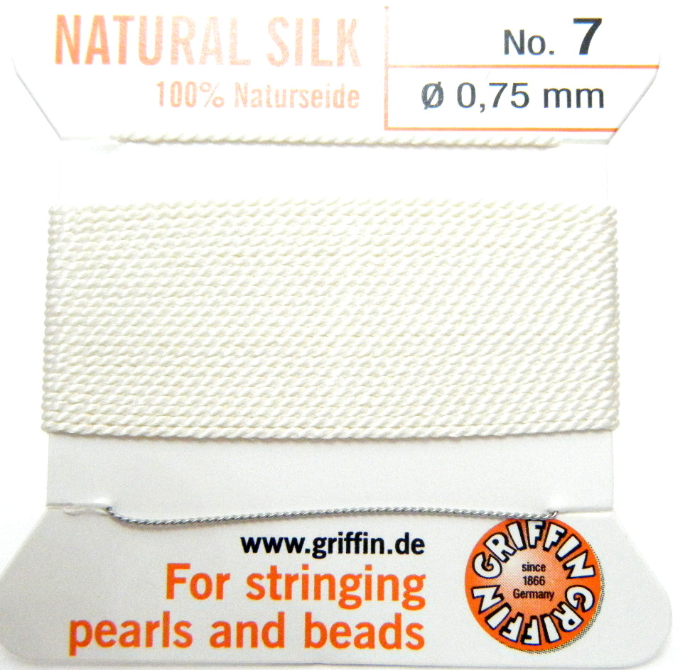 White 7 Griffin silk